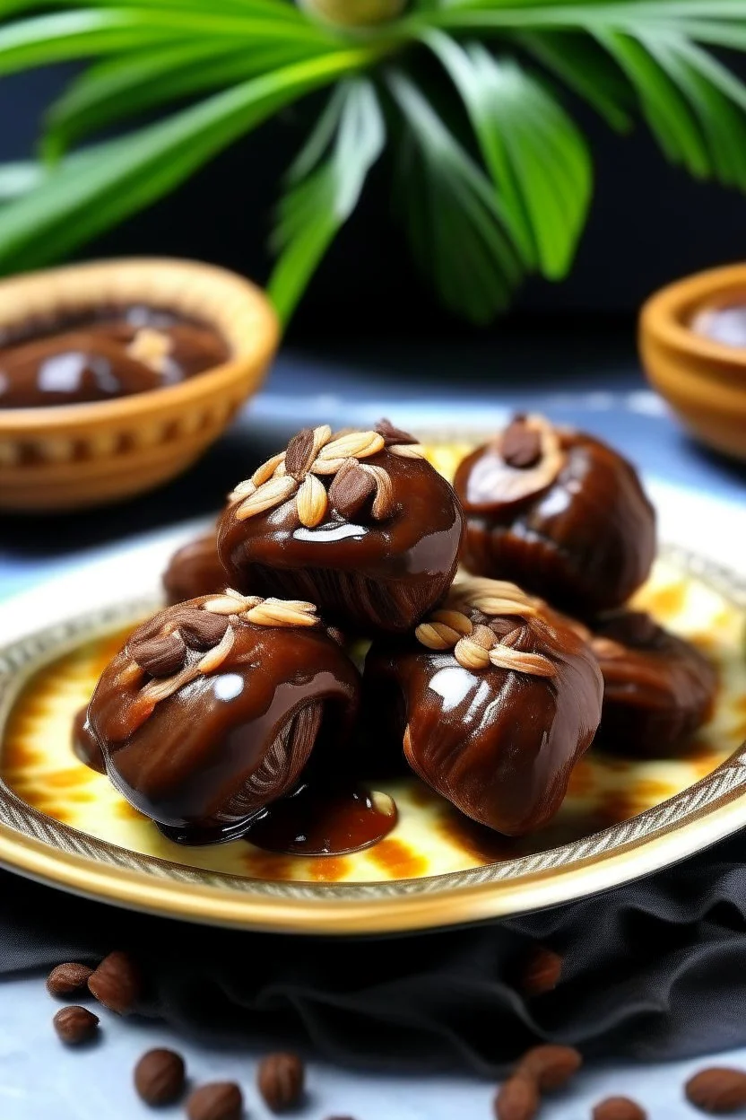 Palm dates stuffed with Nutella