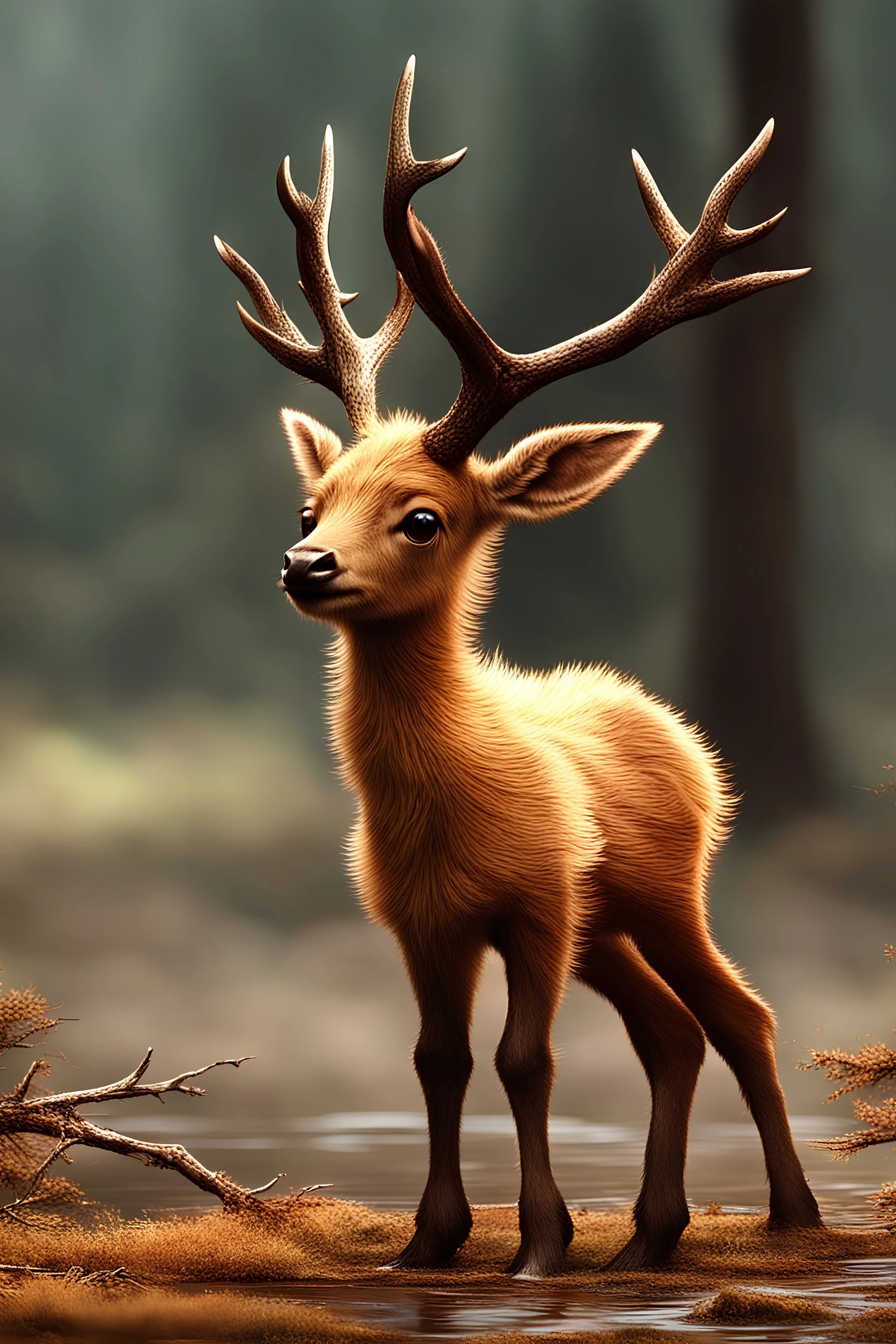 baby elk humanoid child