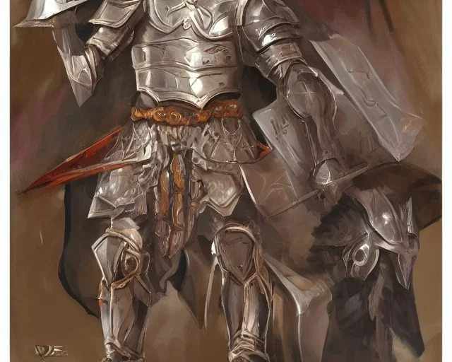 knight, d&d, magic armor, concept art, cinematic