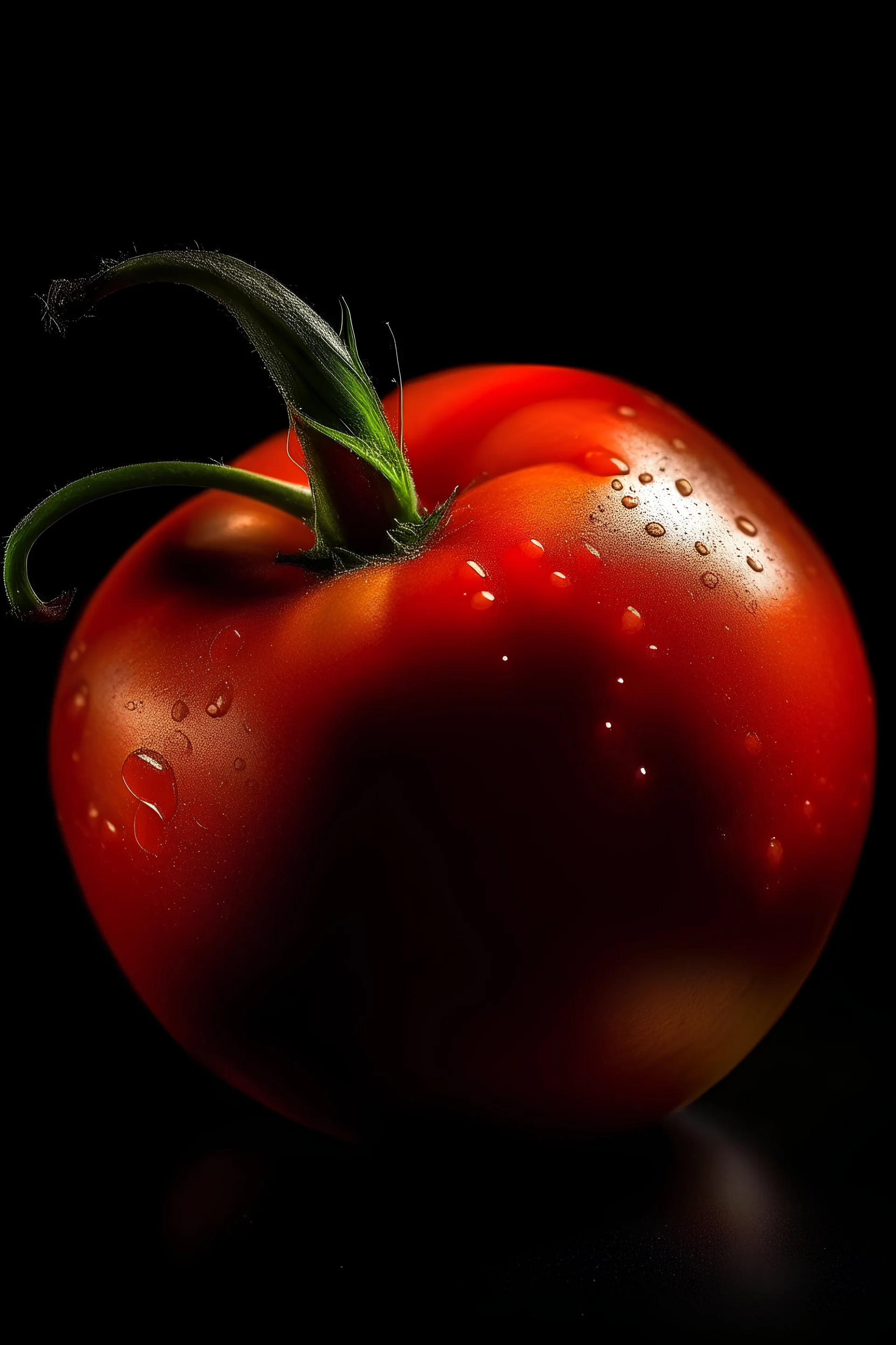 tomato in studio lighting