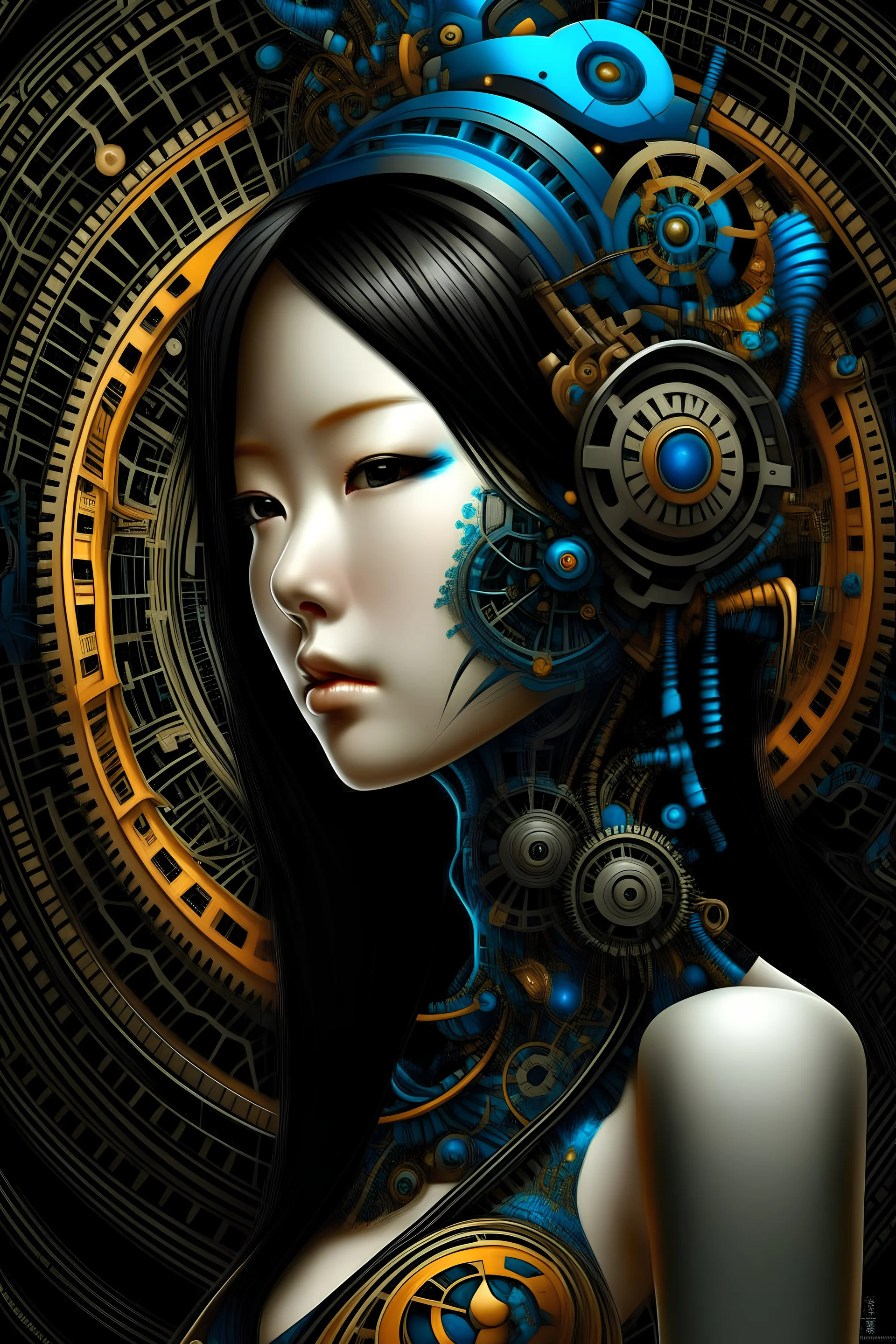 Asian alternative girl fractalcore