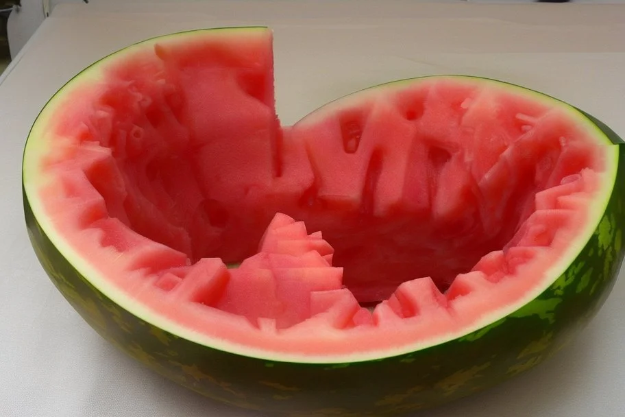 rose watermelon carving