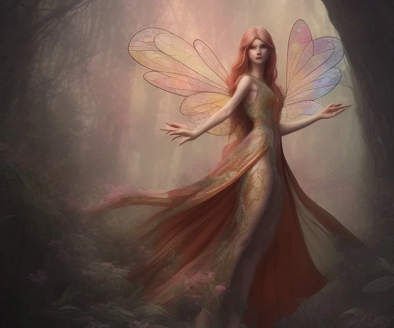 Stained glass fairy, Anna dittman, global illumination cartoon