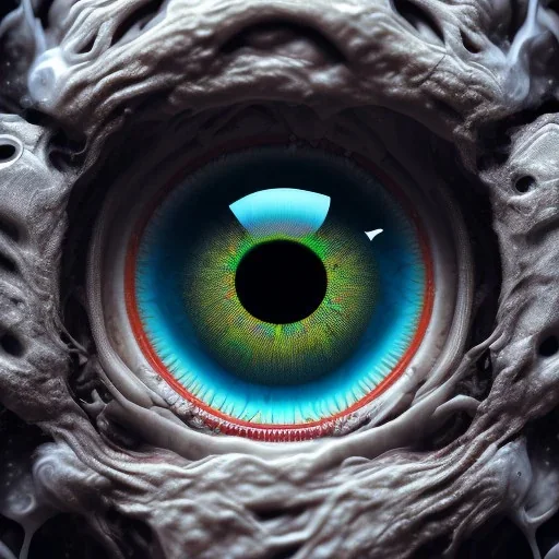 screaming face inside pupil of 2 eye, realistic, intricate, 8k resolution, high-quality, fine-detail, digital art, detailed matte, volumetric lighting, dynamic lighting, photorealistic