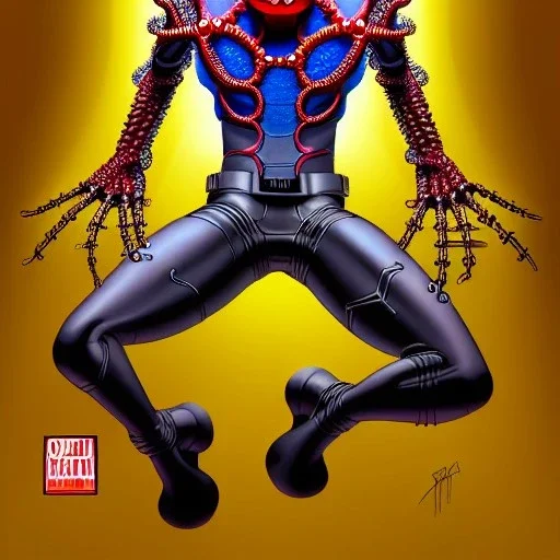 ultra detailed fullbody portrait of Doctor Octopus Villain , extremely detailed digital painting, extremely detailed face,crystal clear eyes, in the style of Ohrai Noriyoshi and Simon Bisley and Ken Kelley and Frank Frazetta and robert e howard , mystical colors, perfectly centered image, perfect composition, rim light, beautiful lighting,8k, stunning scene, raytracing