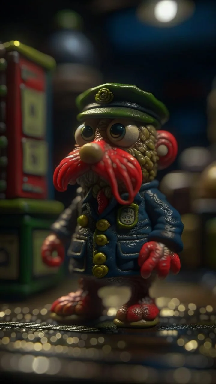 Cthulhu postman pat, shot on Hasselblad h6d-400c, zeiss prime lens, bokeh like f/0.8, tilt-shift lens 8k, high detail, smooth render, down-light, unreal engine, prize winning