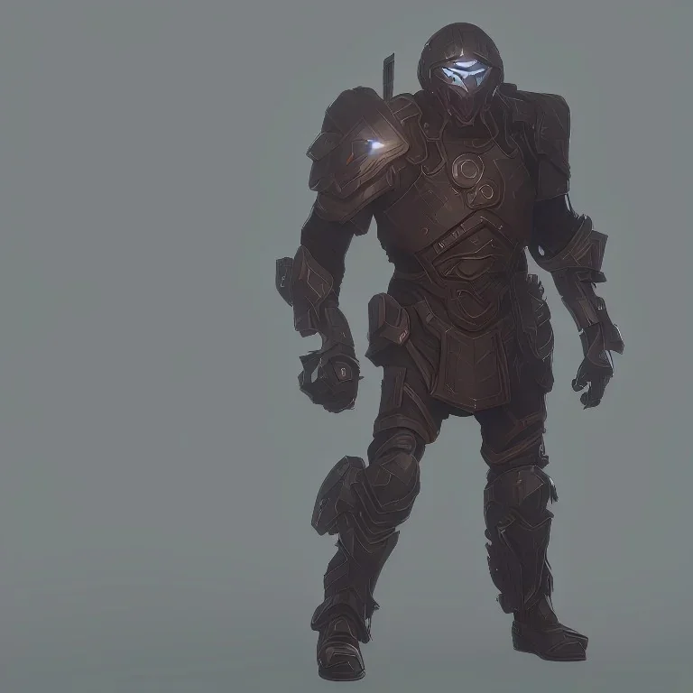 Technologically Advanced Combat Armor with helmet, style god killer