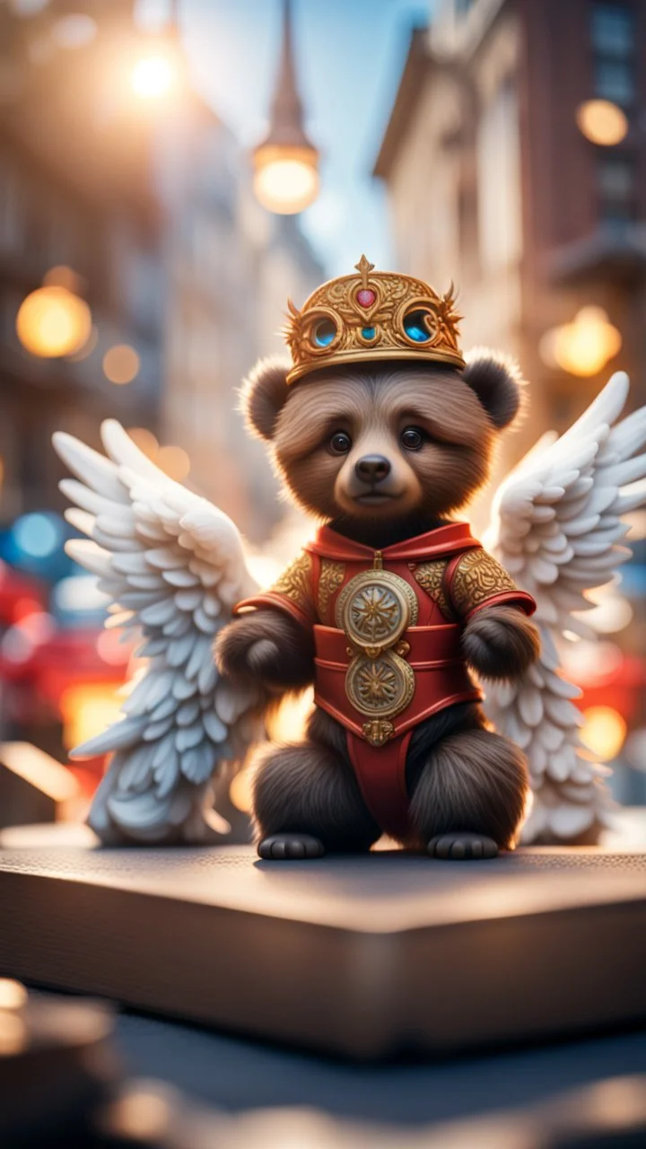 magazine cover, jubilee of god and the angels coming to the people of gremlin bears,bokeh like f/0.8, tilt-shift lens 8k, high detail, smooth render, down-light, unreal engine, prize winning