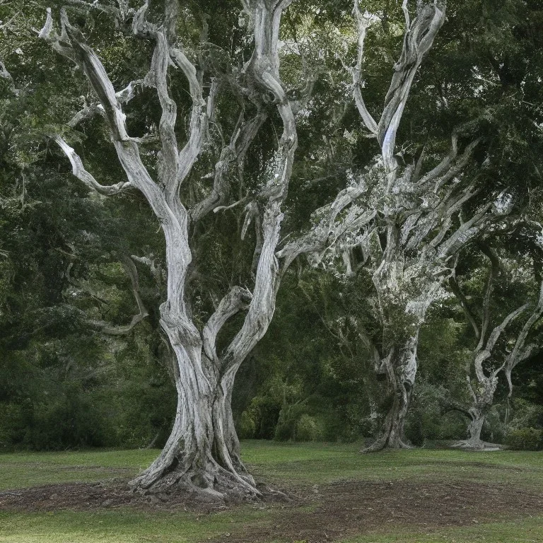 2 trees like in the lord of the rings,rtx,ligt,silver