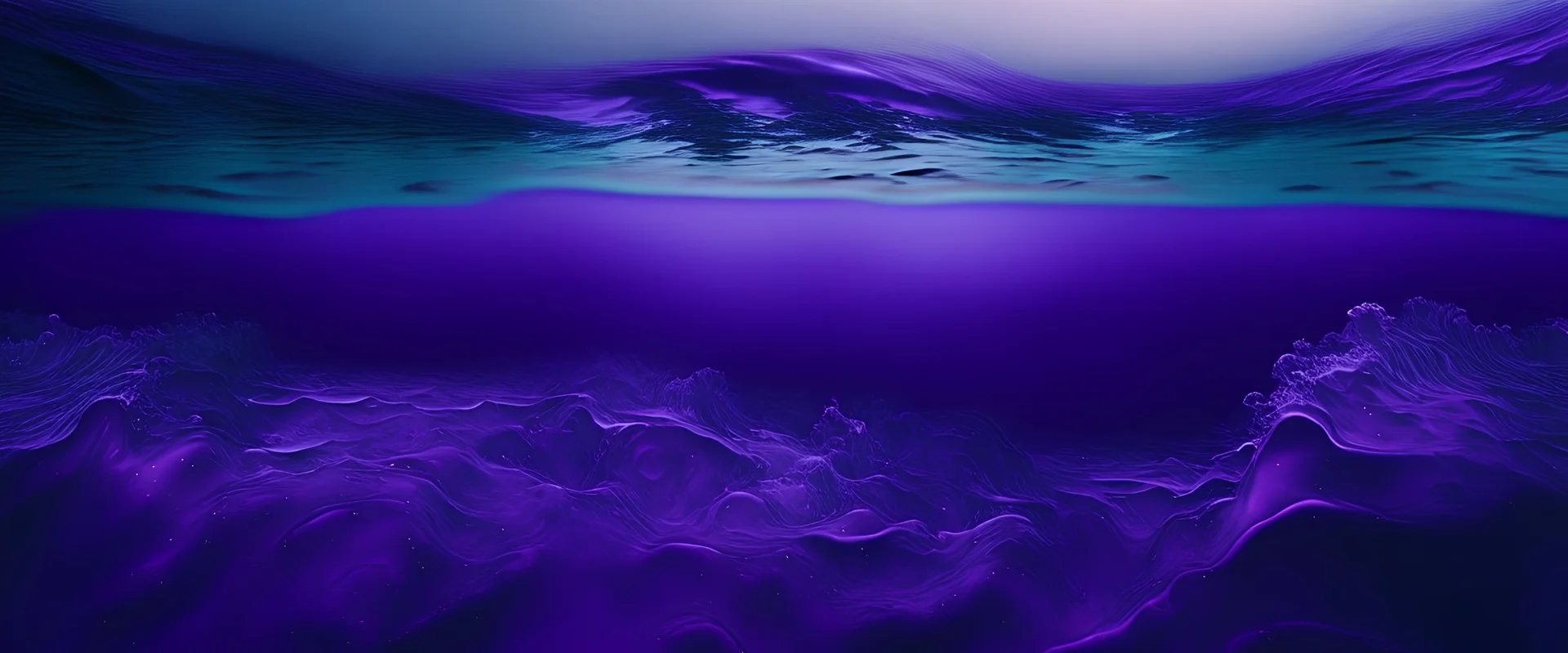 the surface of the ocean in purple