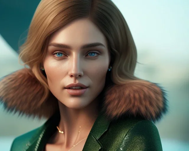 (samdoesarts style:0.85); sharp focus, full body portrait of a beautiful woman with (Celeste hair ) (wearing fur trim), digital art, (highly detailed face:1.0), fine detail, intricate, octane render, hdr 8k