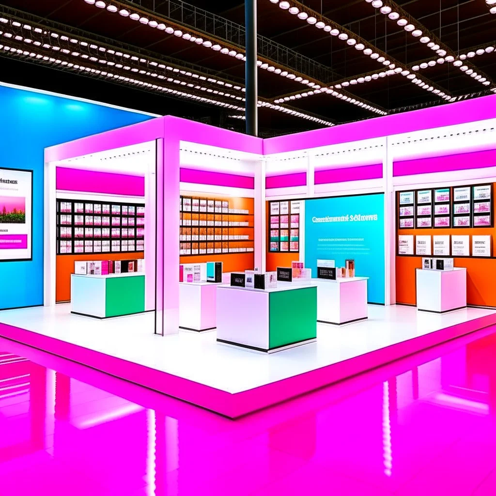 Sudal Media design for a refreshing . MAKE UP in the exhibition venue of the products in the theater. SIMPLE COLORS