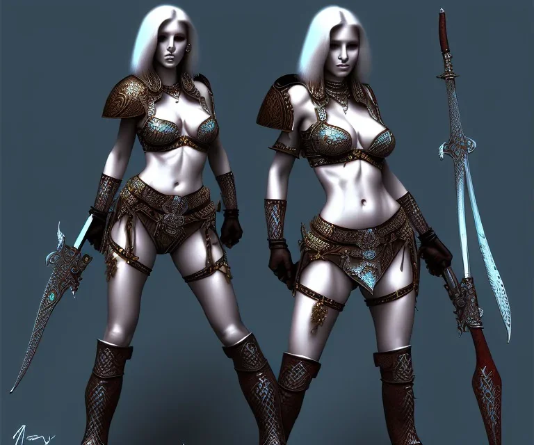 Sexy female warrior