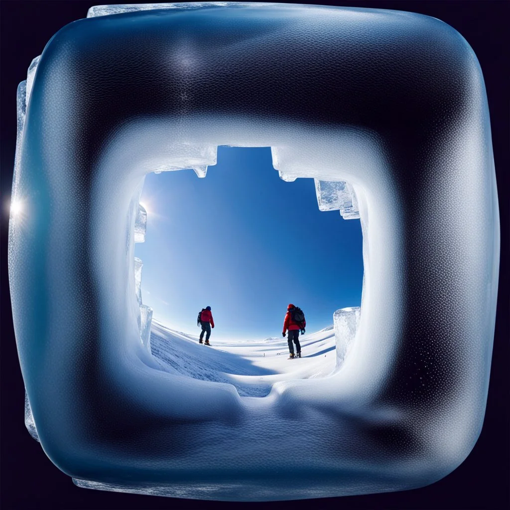 A WORLD INSIDE A CUBE OF ICE