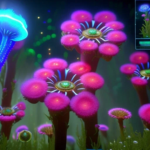 bioluminescent flovers, 8k resolution, dynamic lighting, ultra hyperdetailed, Unreal Engine 5, ultra colourful, very small details, realistic