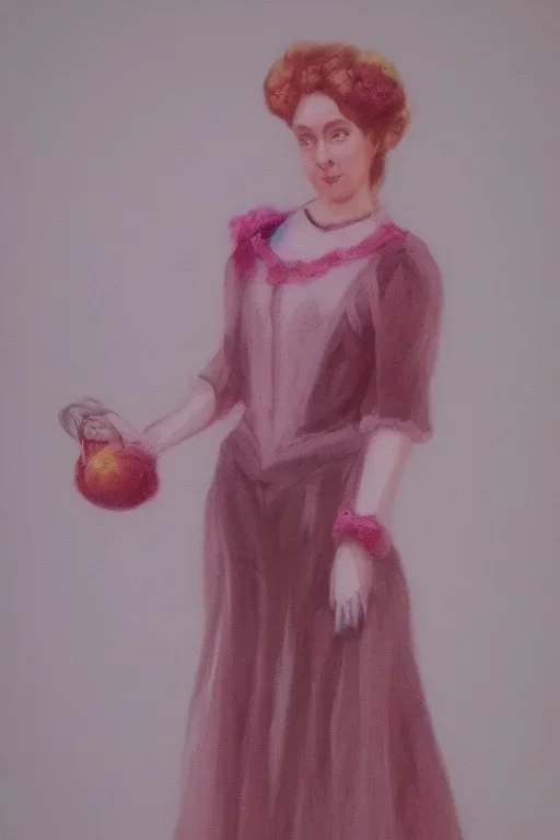 Portrait lady, full body shot, full-color long shot StrawberryMilk