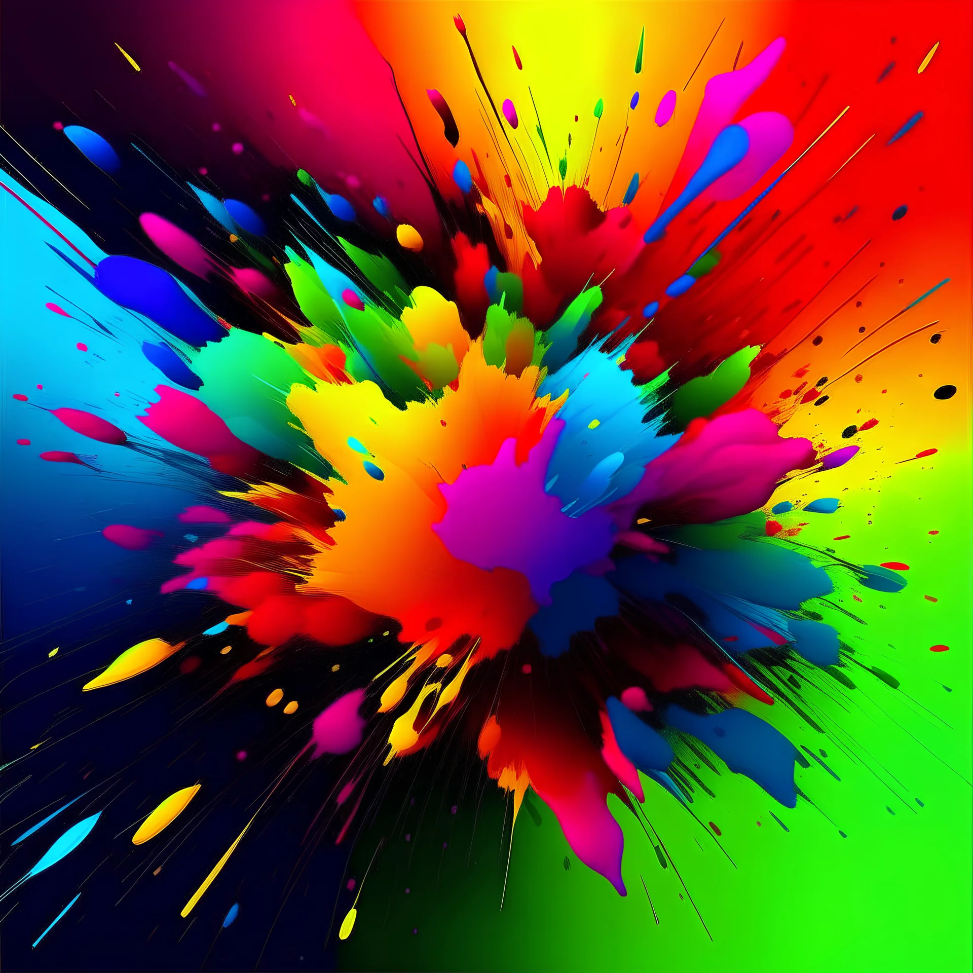 An explosion of emotions color background