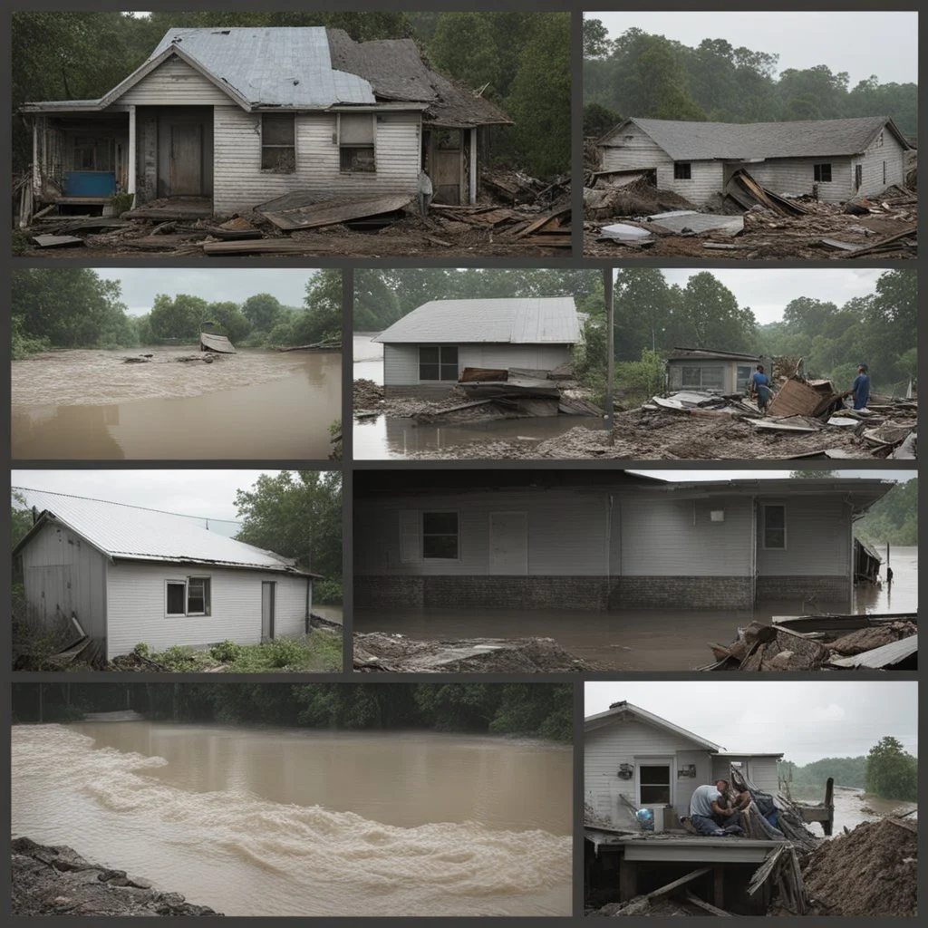 **Cinematic Art:** An impactful docudrama portrays a community ravaged by floods. Through personal stories of loss and resilience, the film weaves in real-life footage and survivor interviews. Experts intersperse with crucial information on flood mitigation infrastructure and community preparedness plans. The narrative emphasizes the importance of safeguarding lives and rebuilding together. **Appearance:** Cinematic art ideas that encompass the essence of constructing and optimizing infrastructu