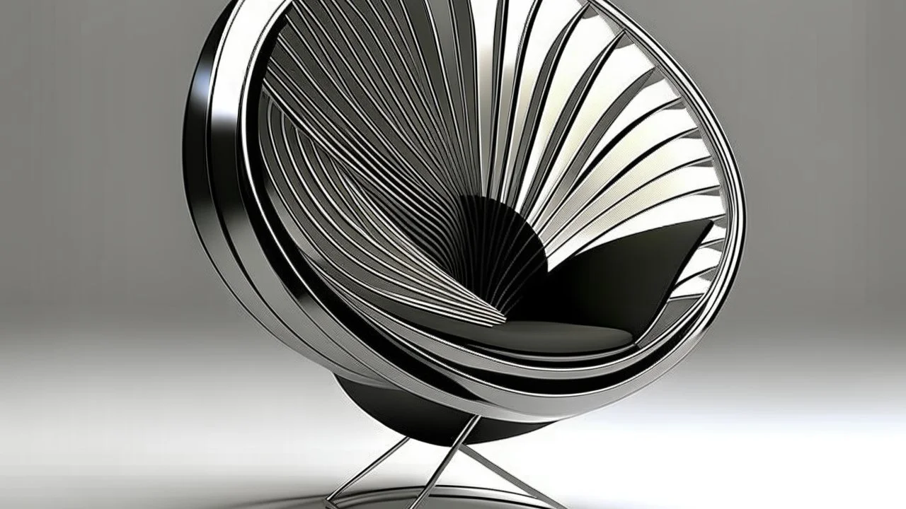 Fan shaped chair design modern