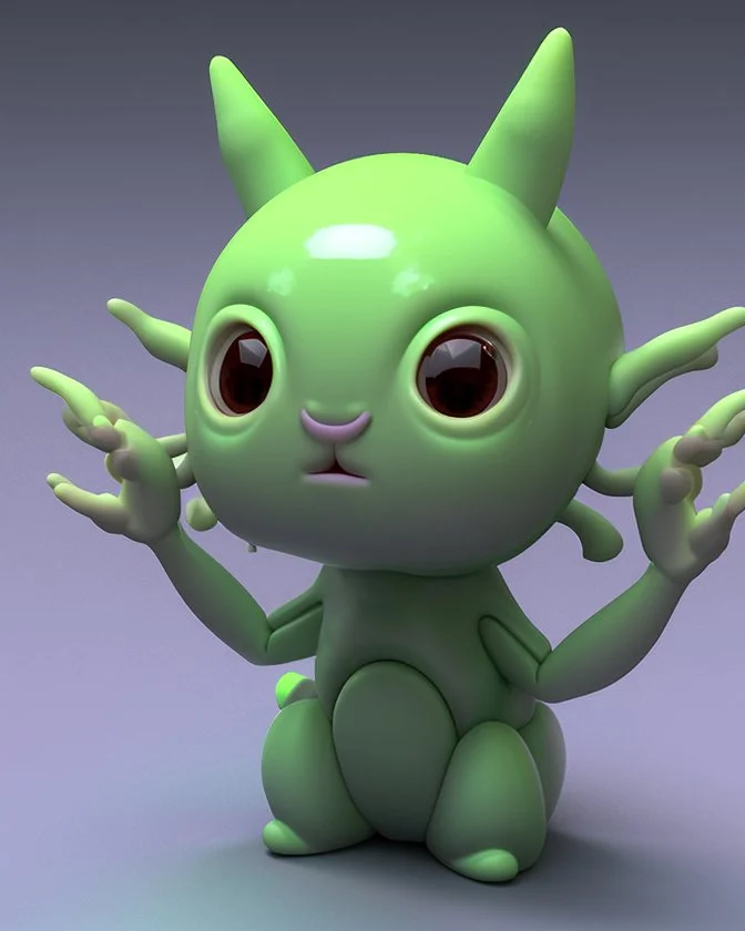 Jellybo is a cute little alien 3D
