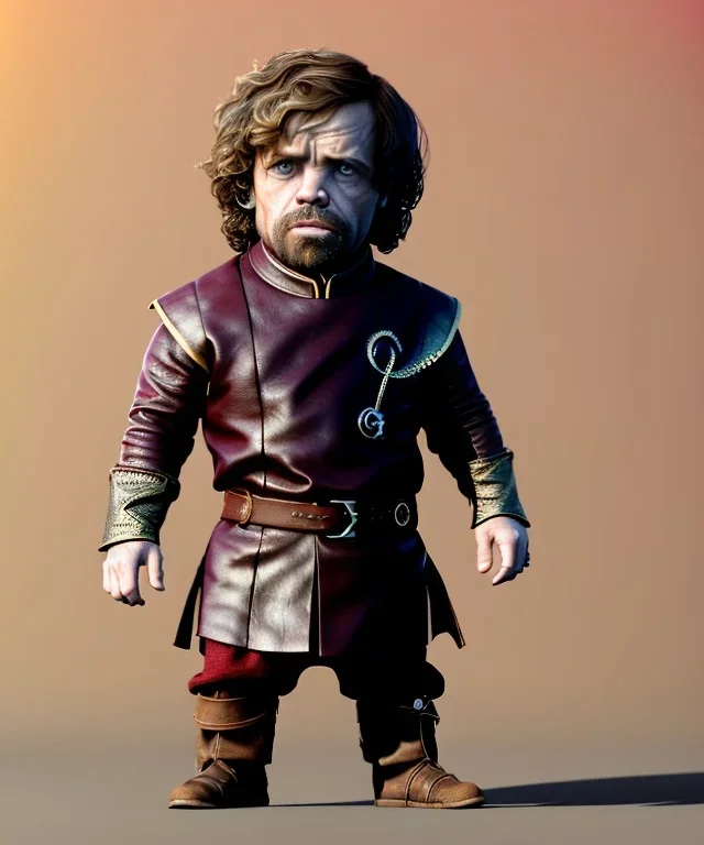 Tyrion Lannister toddler, full body, soft skin, dramatic lighting, hyper realistic