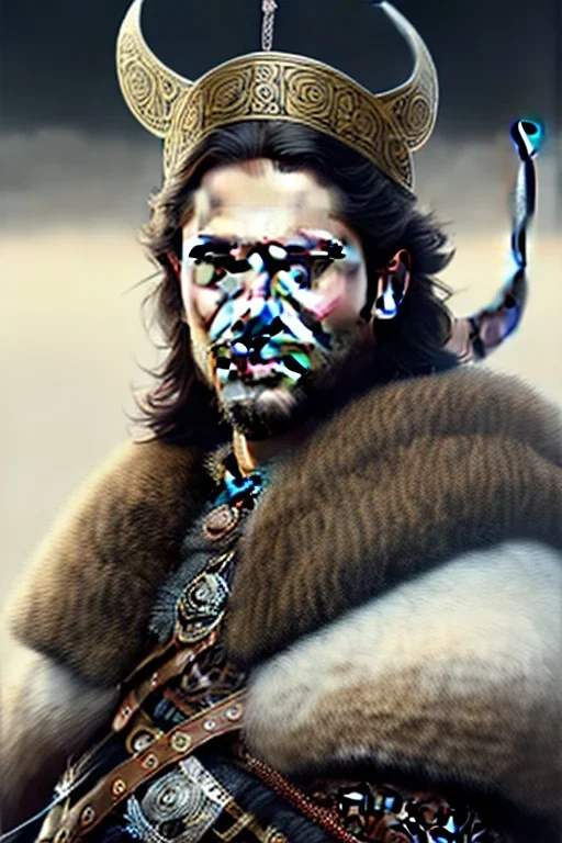 Detailed young viking king, black hair, black leather armor, intricate details, full body portrait, keep head in frame, black Japanese motif, concept art, highly detailed, digital painting, concept art, sharp focus, illustration, art by Yoji Shinkawa, WLOP and greg rutkowski and alphonse mucha and artgerm and yanjun Chen and Junji ito and Makoto Shinkai, HDR, octane render