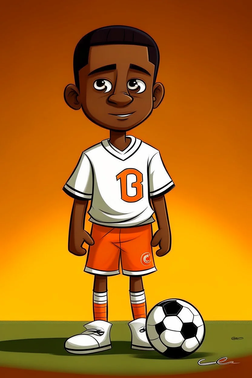 Charles Sago Jr Footballer .cartoon 2d