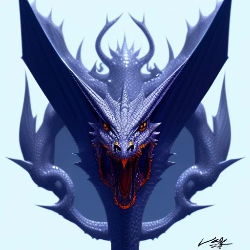 full drawing of a Dragon Daniel Eskridge Style