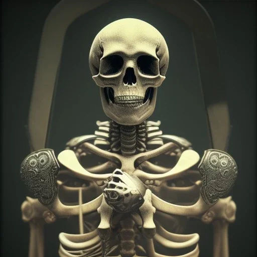 skeleton warrior holding a sword in his hands, steam punk, realistic, made in octane, cinematic, ultra-realistic, extremely detailed octane rendering, 8K, VRAY Super Real ar 2:3, dof photorealistic futuristic 50mm lens hard lighting dark gray tintype photograph, realistic lighting, sepia color