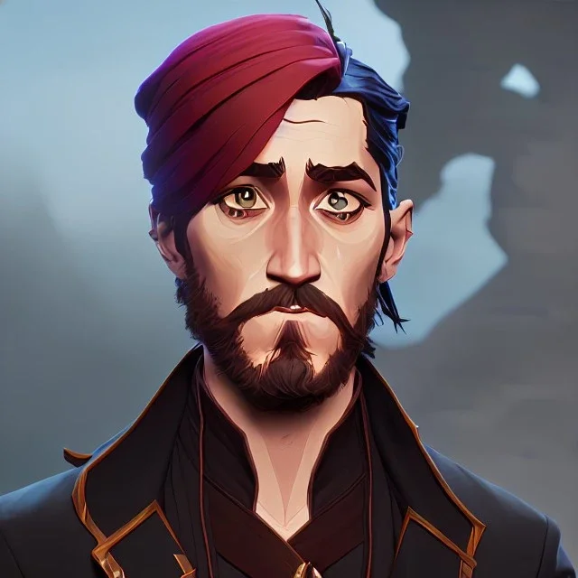 Portrait of a 30 year old warlock like Jake Gyllenhaal, Jack Sparrow, Sherlock Holmes and Mary Poppins