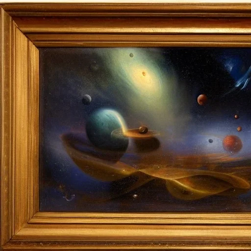 Louis Philippe Crepin, space, stars, planets