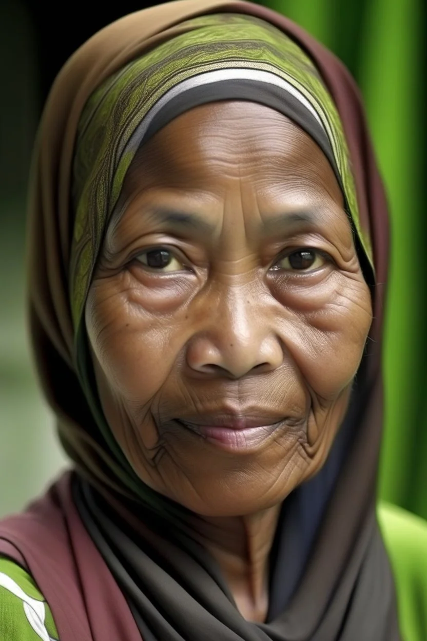 a muslim woman, aged 35 yers old, Malay race