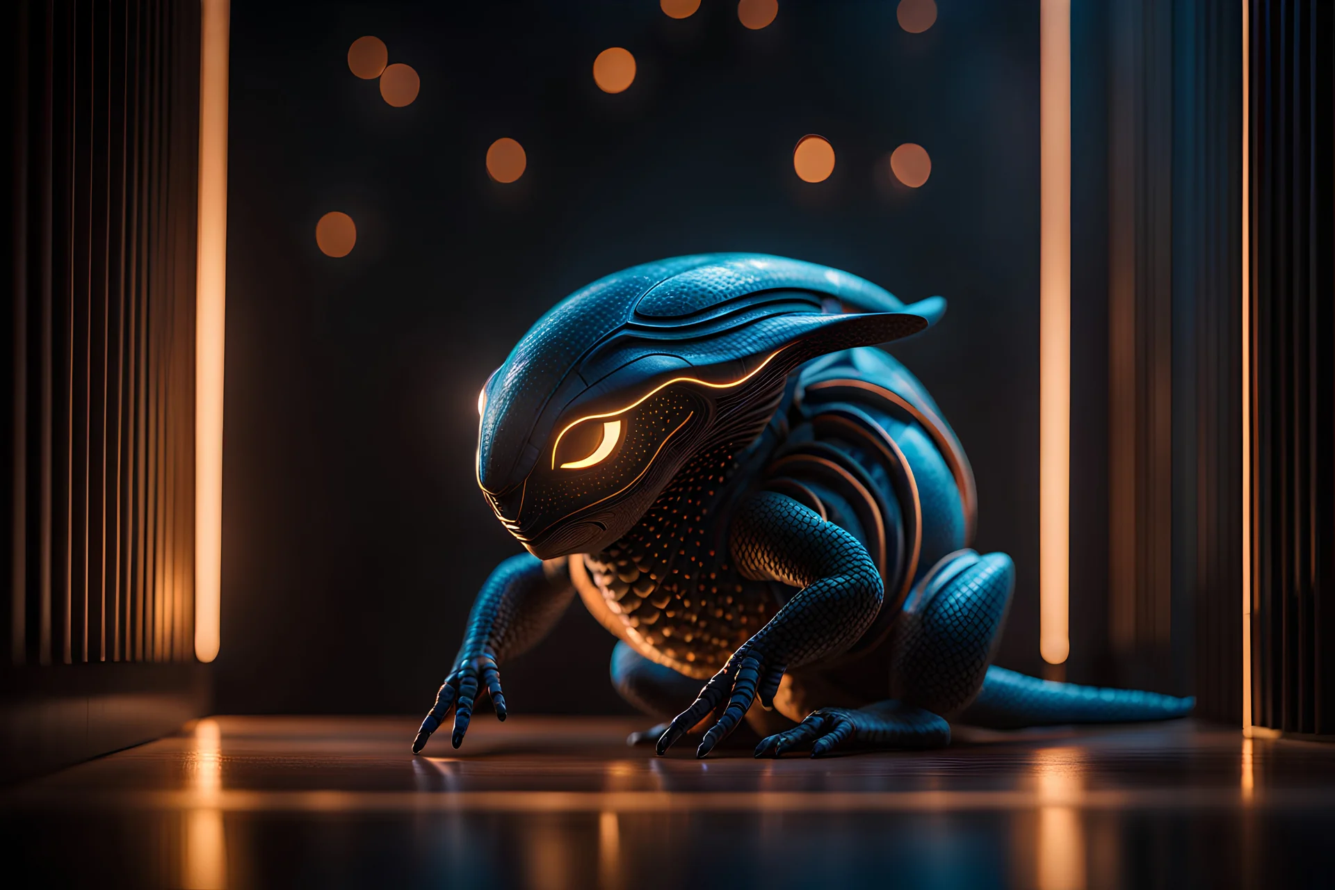 Strange, beautiful space creature, Cinematic lighting, Volumetric lighting, Epic composition, Photorealism, Bokeh blur, Very high detail, Sony Alpha α7, ISO1900, Character design, Unreal Engine, Octane render, HDR, Subsurface scattering