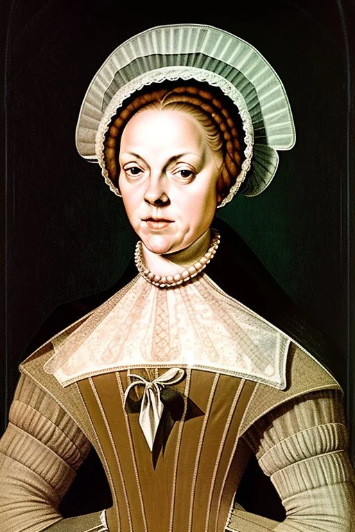 Portrait of a powerful female leader in the 1600s