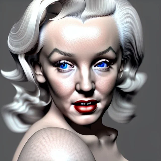 Realistic image portrait, Marylin Monroe, highly detailed, concept art, unreal engine 5, ray tracing, RTX, lumen lighting, ultra detail, volumetric lighting, 3d, finely drawn, high definition, high resolution.