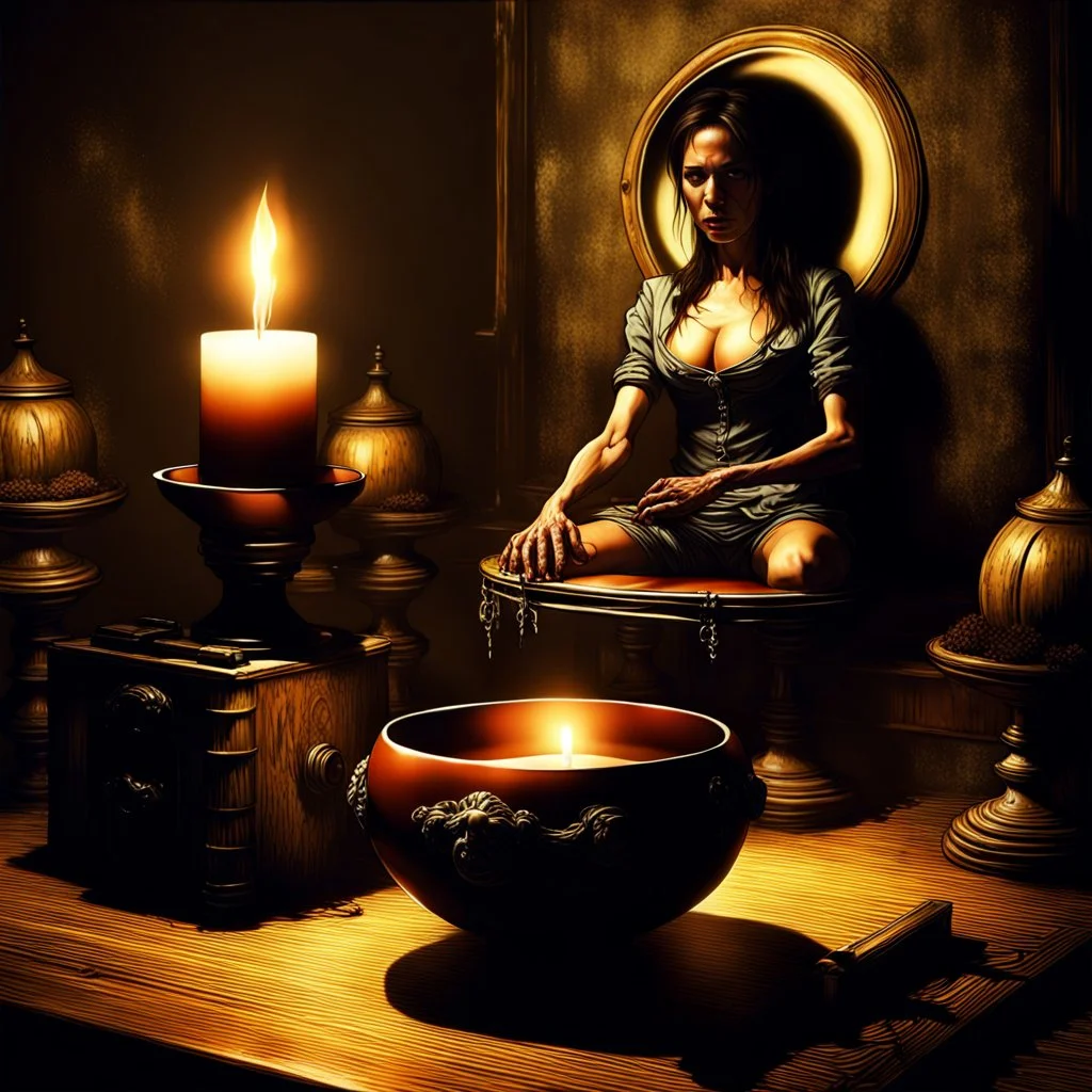 regenerate as photorealistic. darker the color scheme, horror film aesthetic.