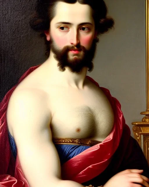 Portrait of an male aristocratic, in Alexandre cabanel style, 8k, HD, cinematography, photorealistic, Cinematic, Color Grading, Ultra-Wide Angle, Depth of Field, hyper-detailed, beautifully color-coded, insane details, intricate details, beautifully color graded, Cinematic, Color Grading, Editorial Photography, Depth of Field, DOF, Tilt Blur, White Balance, 32k, Super-Resolution, Megapixel, ProPhoto RGB, VR, Halfrear Lighting, Backlight, Na