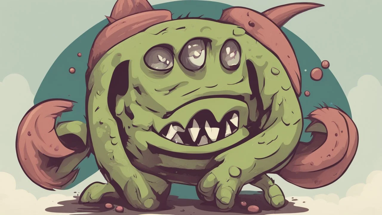 وحش مشوش مخيف