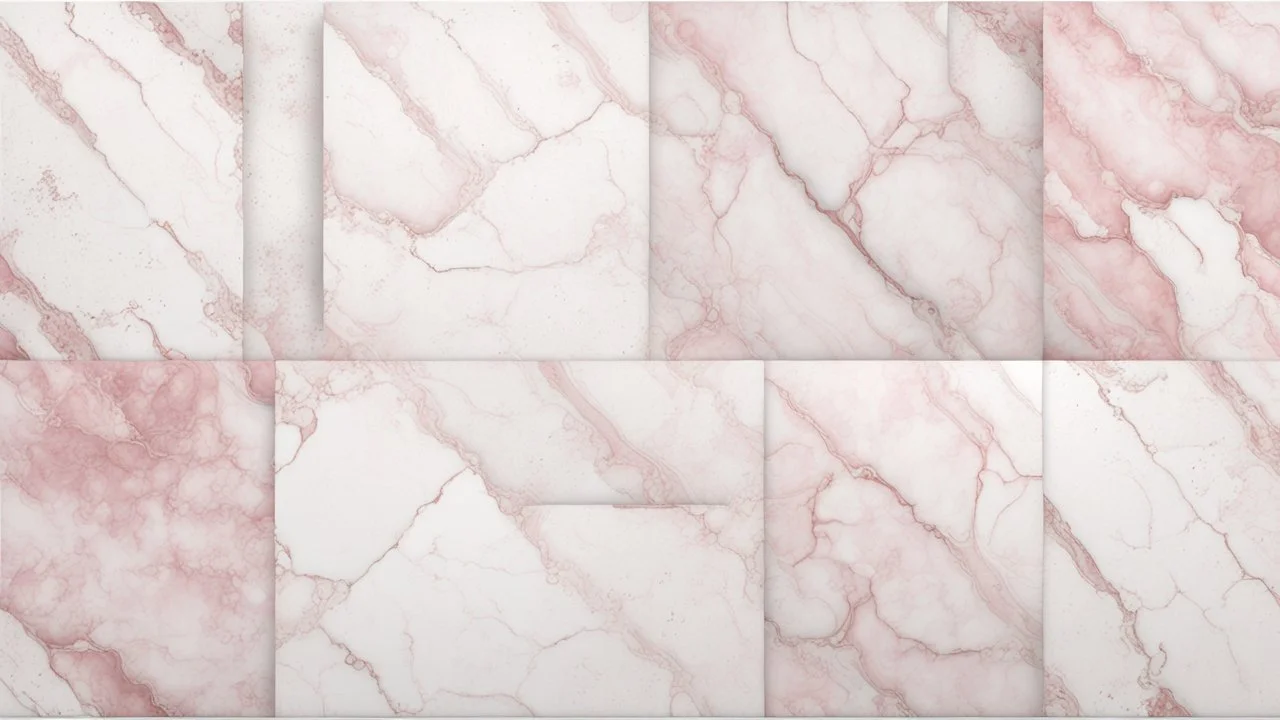 White & Light-Pink Grunge Marble-Tile Texture.