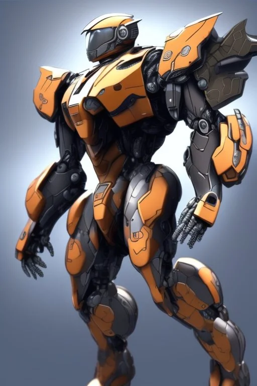 A battle iron suit with the ability to fly