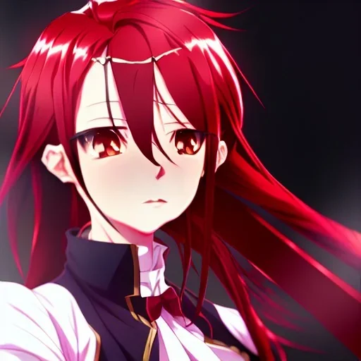 long red hair cute beatiful ritsuka fujimaru gudako anime manga high quality true art Fate Grand Order