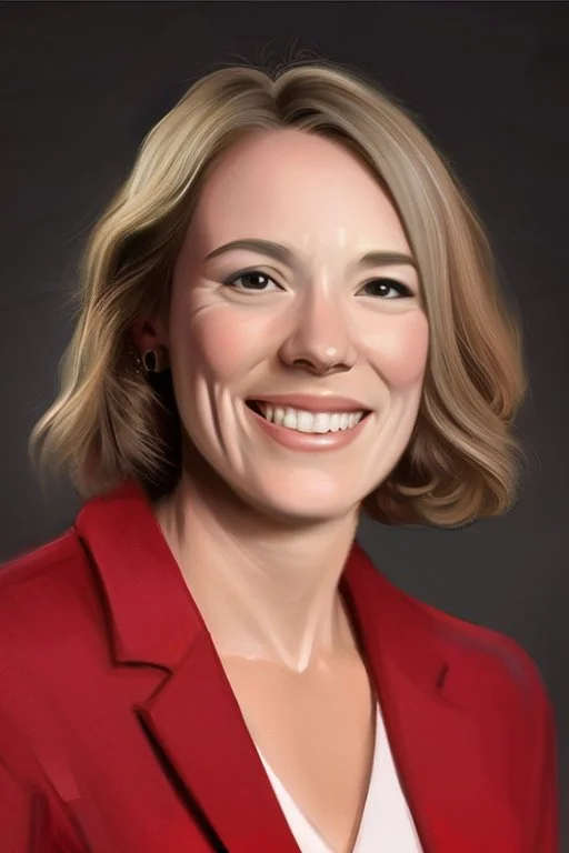 Powerful female leader painting