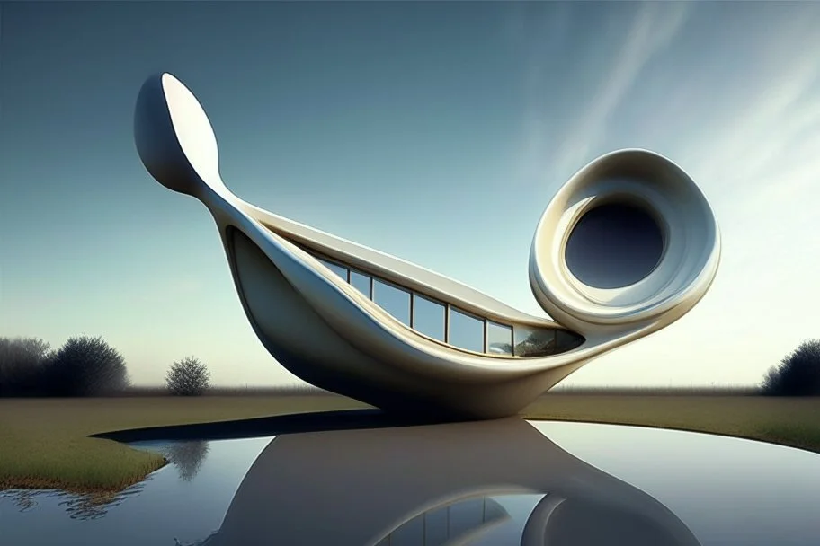 spoon shaped house