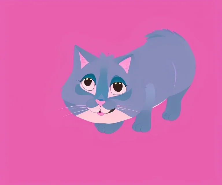 cute cat illustration isolated