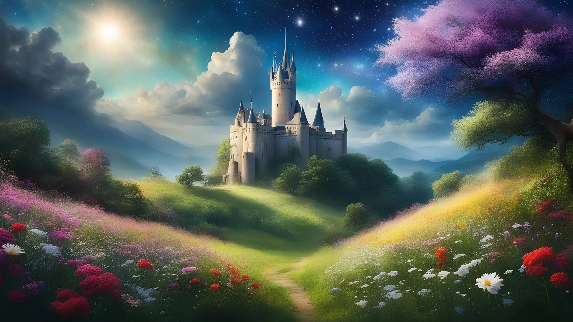 Dans son monde doux, l'enfant rêveur s'égare, Parmi les fleurs, les étoiles et le ciel clair. Son regard innocent, ses pensées envoûtées, Dans un univers de beauté, à jamais émerveillé. Il imagine des châteaux dans les nuages, Des licornes jouant dans les prés sauvages. Ses rêves sont comme des contes de fées, Où chaque instant est un trésor à apprécier. Son cœur pur bat au rythme de l'imagination, Dans un océan de joie et de fascination. Car c'est dans ses rêves qu'il trouvera l'infini.