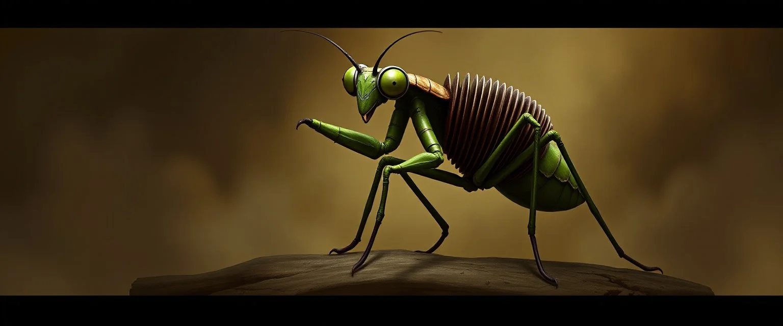 Thri-kreen Tall mantis-like insectoid with four arms, chitinous armor and huge compound eyes. Accordion, frying pan Plays the accordion whenever confused.