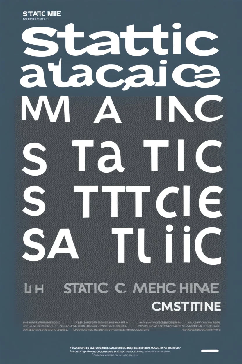 create a satirical STATIC magazine cover, text "STATIC" magazine title, cover is awash in a chaotic static haze, static