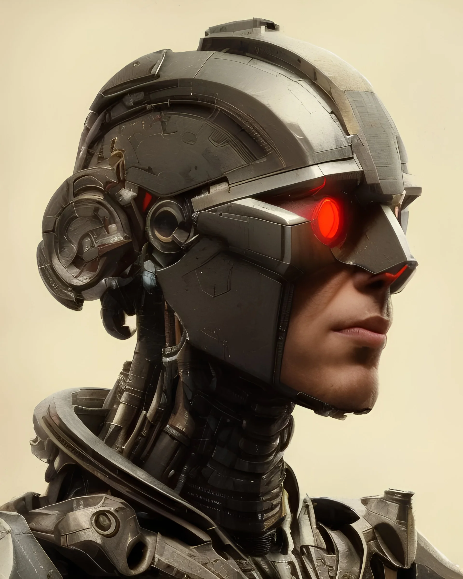 "cyborg, mysterious male, bird, full-scale head and shoulders portrait, 8k resolution concept art portrait by Greg Rutkowski, Artgerm, WLOP, Alphonse Mucha dynamic lighting hyperdetailed intricately detailed Splash art trending on Artstation triadic colors Unreal Engine 5 volumetric lighting Splash art fantasy"