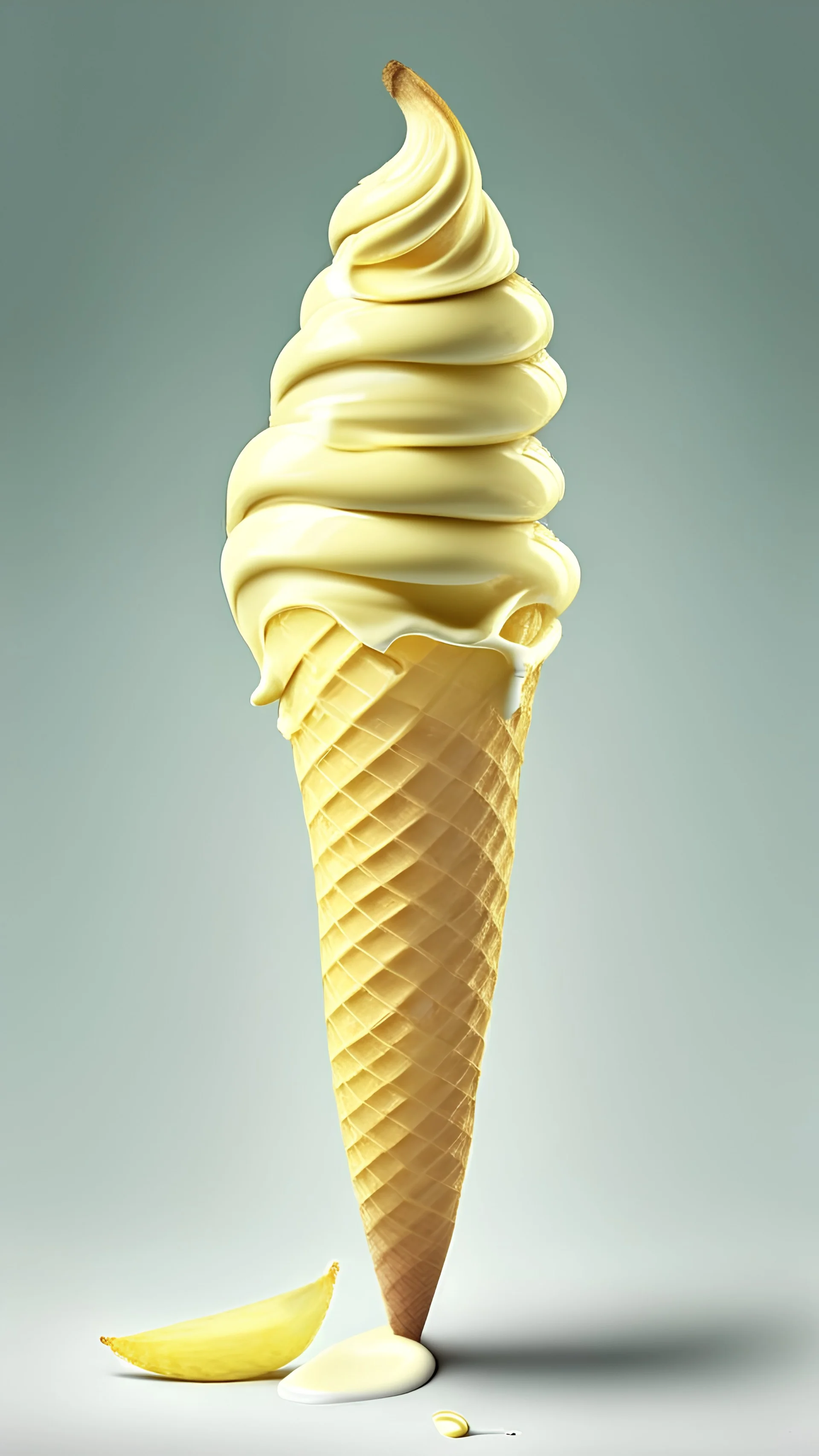 Banana Ice cream cone