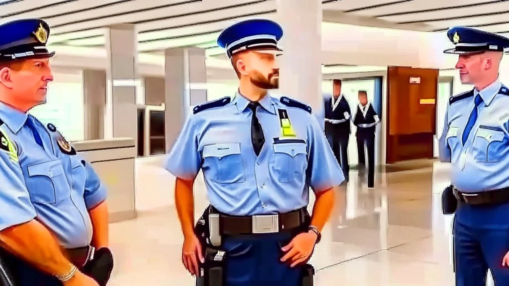 2 security officers deny annoying man from airport lounge